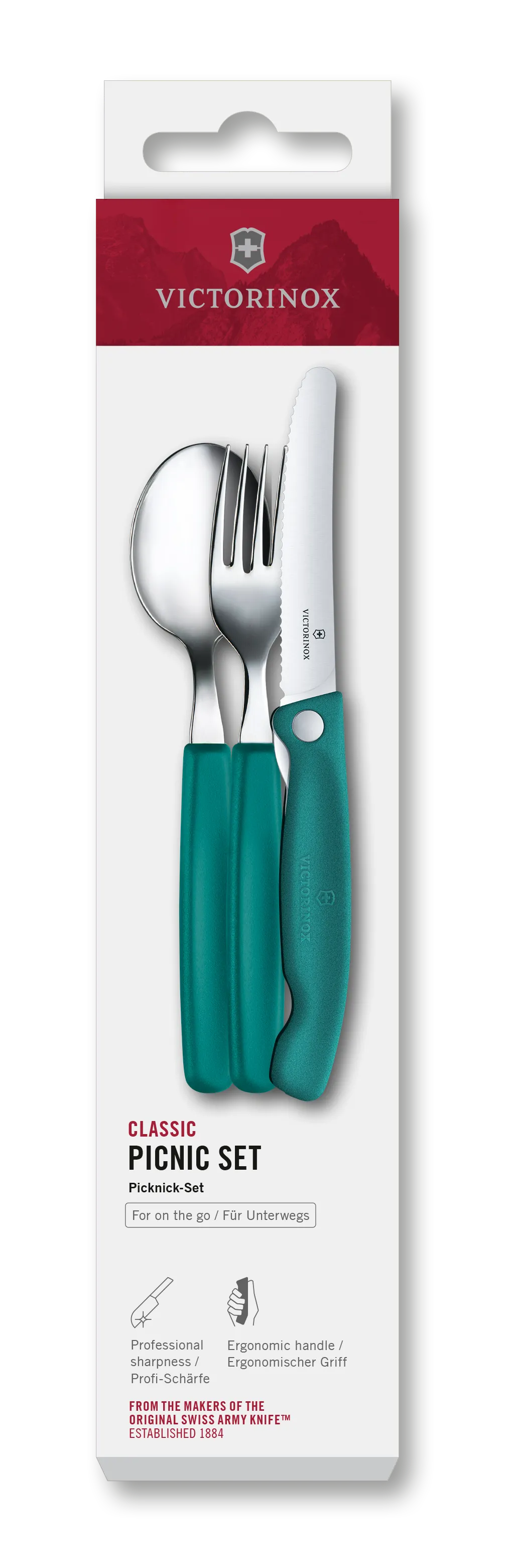 Victorinox Swiss Classic Picknick-Set, türkis