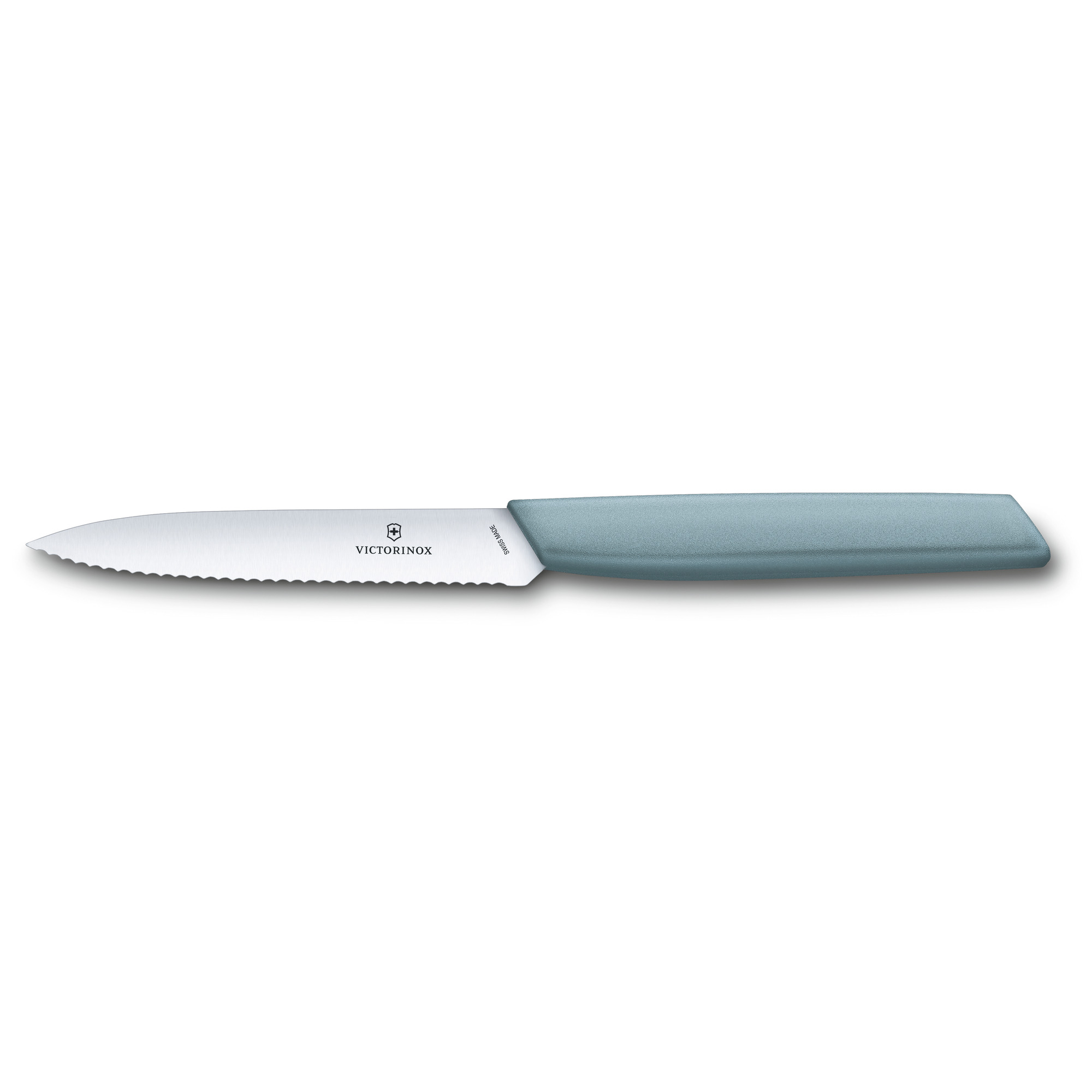 Victorinox Swiss Modern Gemüsemesser Wellenschliff 10cm, blau Victorinox Swiss Modern Gemüsemesser Wellenschliff 10cm, blau