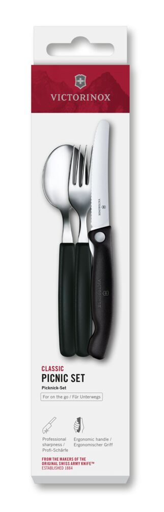 Victorinox Swiss Classic Picknick-Set, schwarz