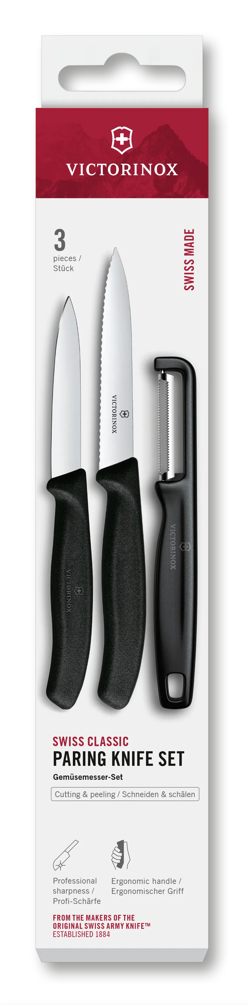 Victorinox Swiss Classic Gemüsemesser-Set mit Iota-Sparschäler