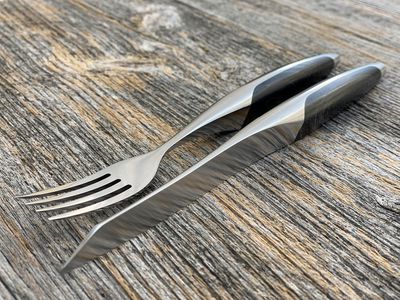 sknife Steakbesteck Set Esche schwarz