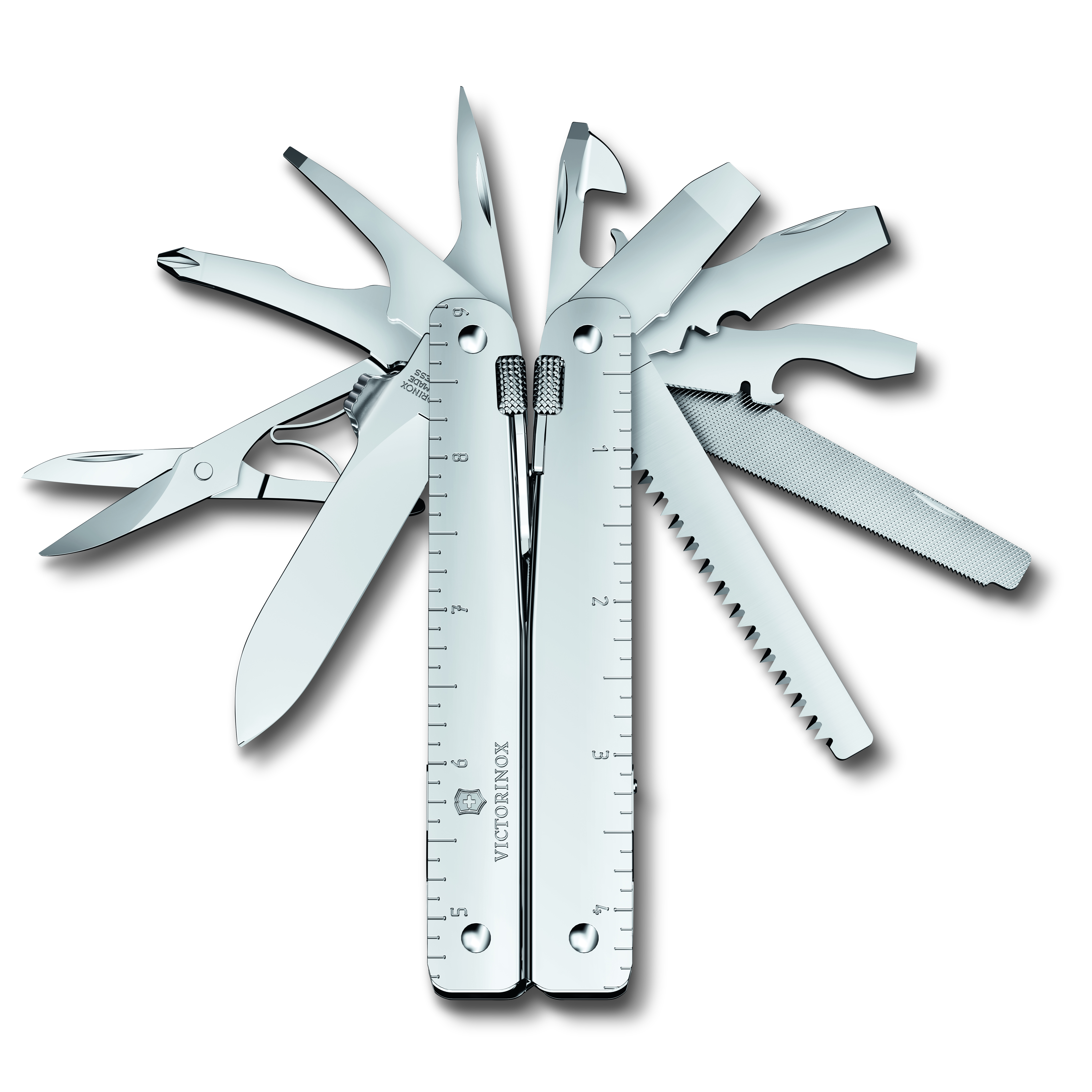 Victorinox Swiss Tool MX, silver in Nylon-Gürteletui