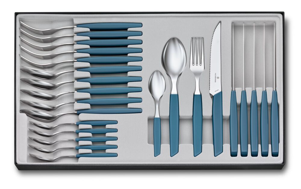 Victorinox Swiss Modern Tafelbesteck 24-teilig, blau