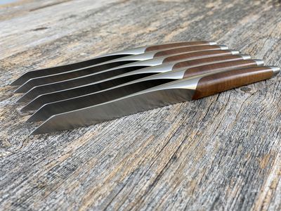 sknife Steakmesser 6er Set Walnuss