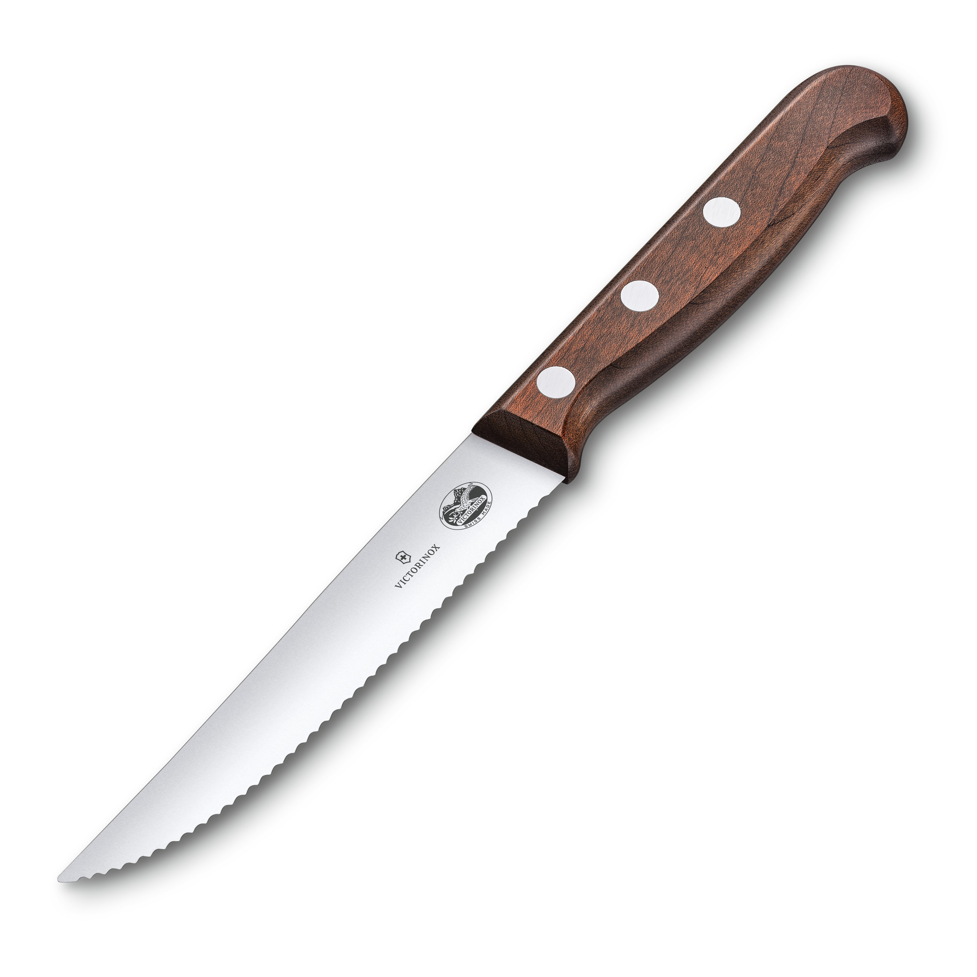 Victorinox Wood Steak- und Pizzamesser-Set, Wellenschliff, 2-teilig