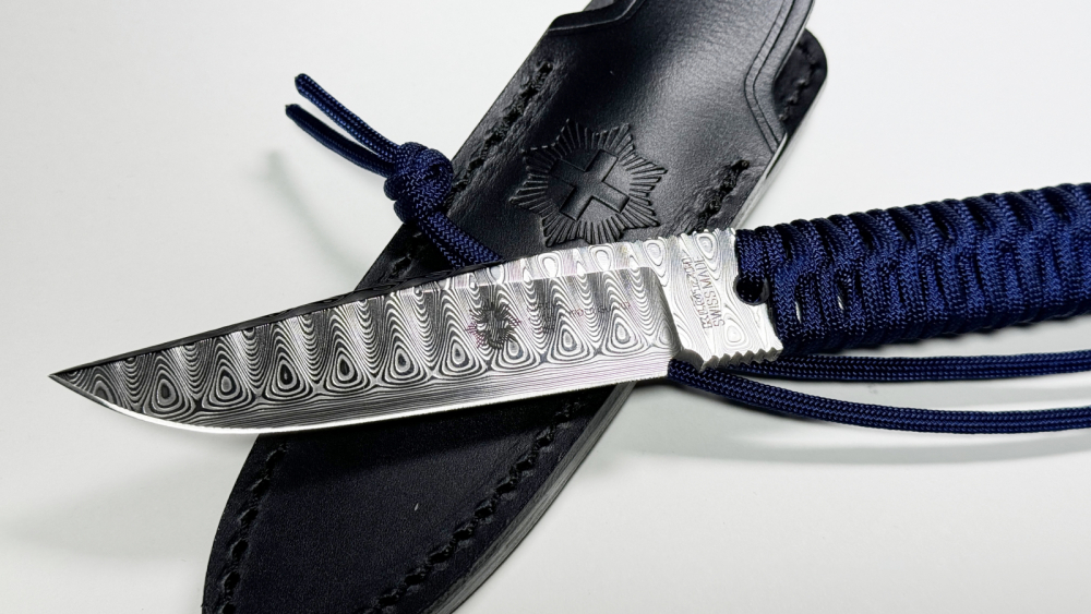 Klötzli Swiss Border Guard Knife Modell 22 Damast