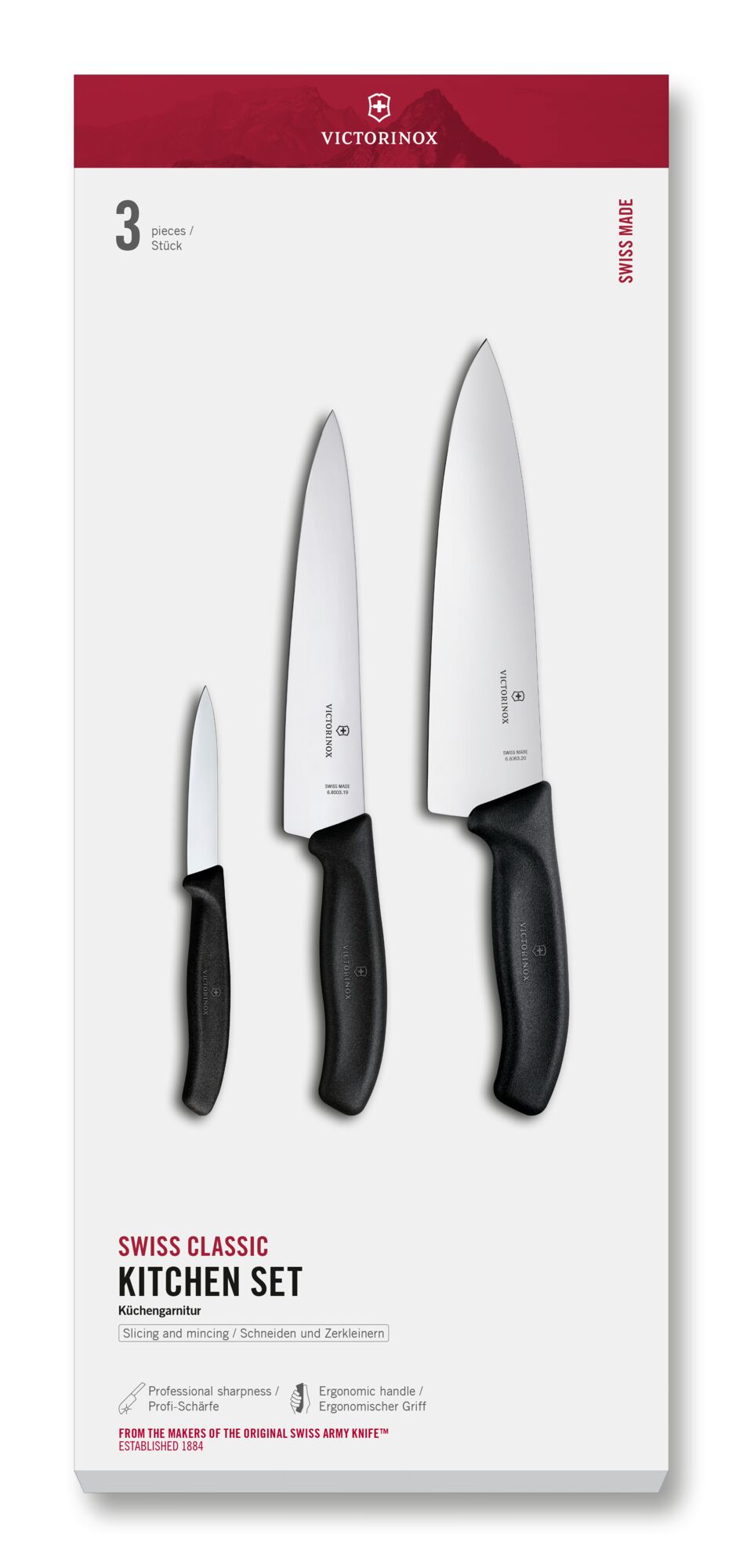 Victorinox Swiss Classic Küchengarnitur, 3-teilig