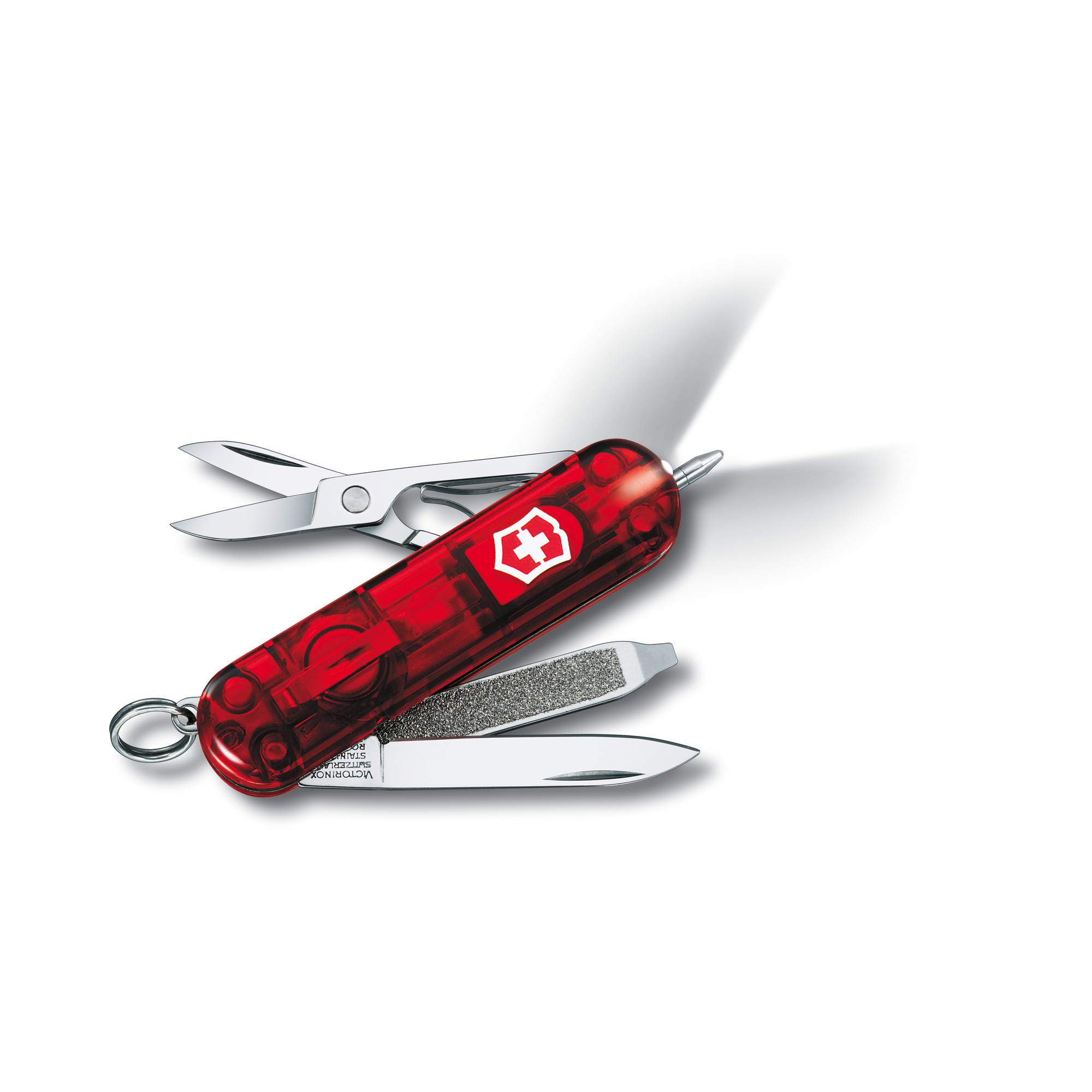 Victorinox Signature Lite rot transparent