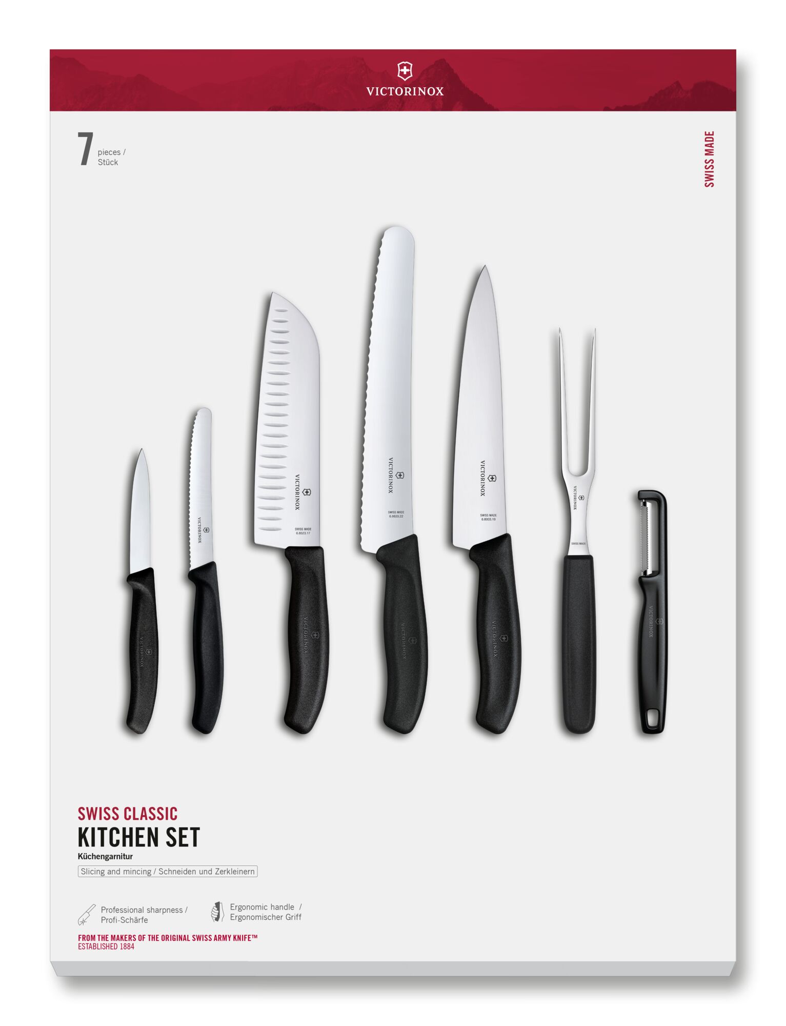Victorinox Swiss Classic Küchengarnitur, 7-teilig