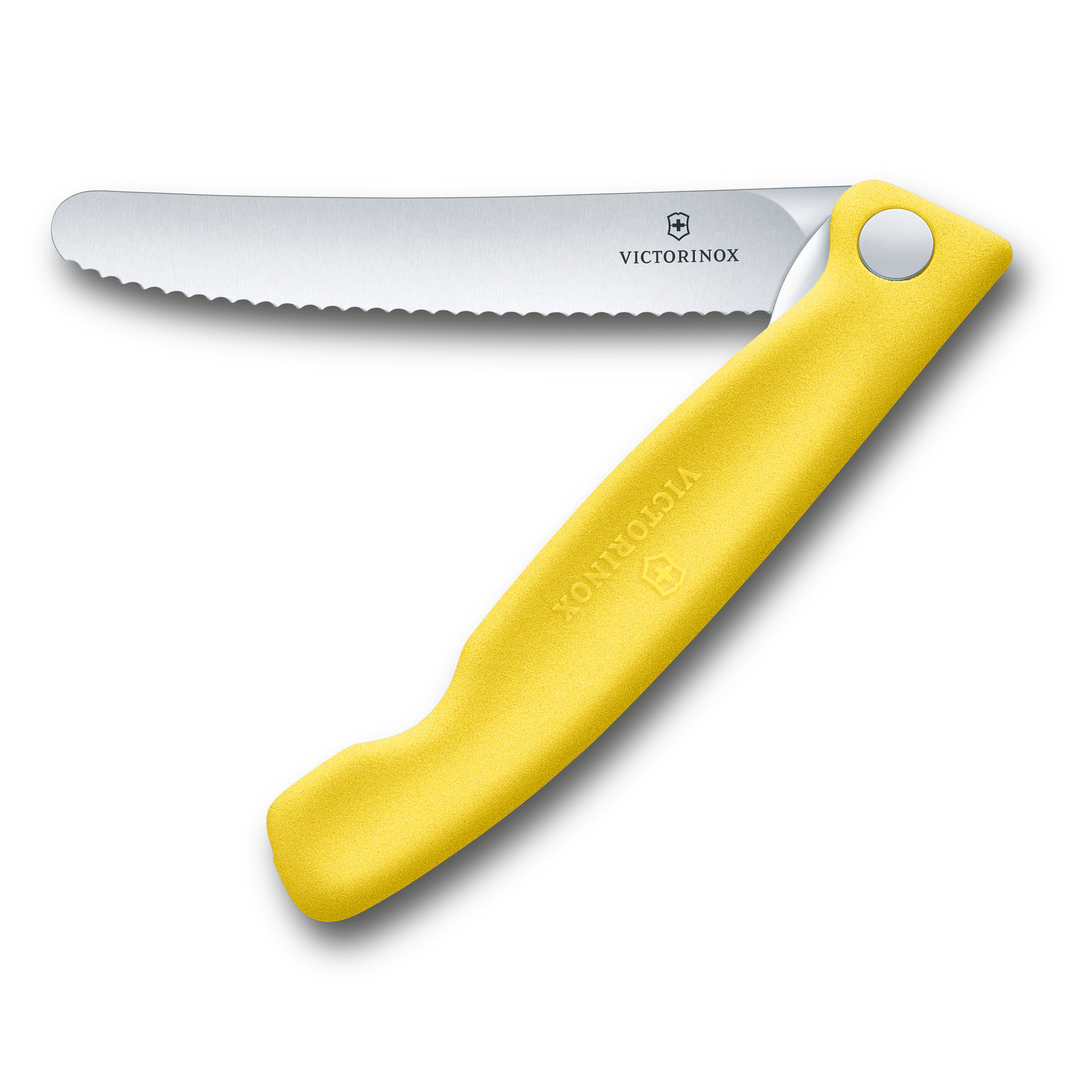 Victorinox Swiss Classic Picknickmesser Wellenschliff, gelb