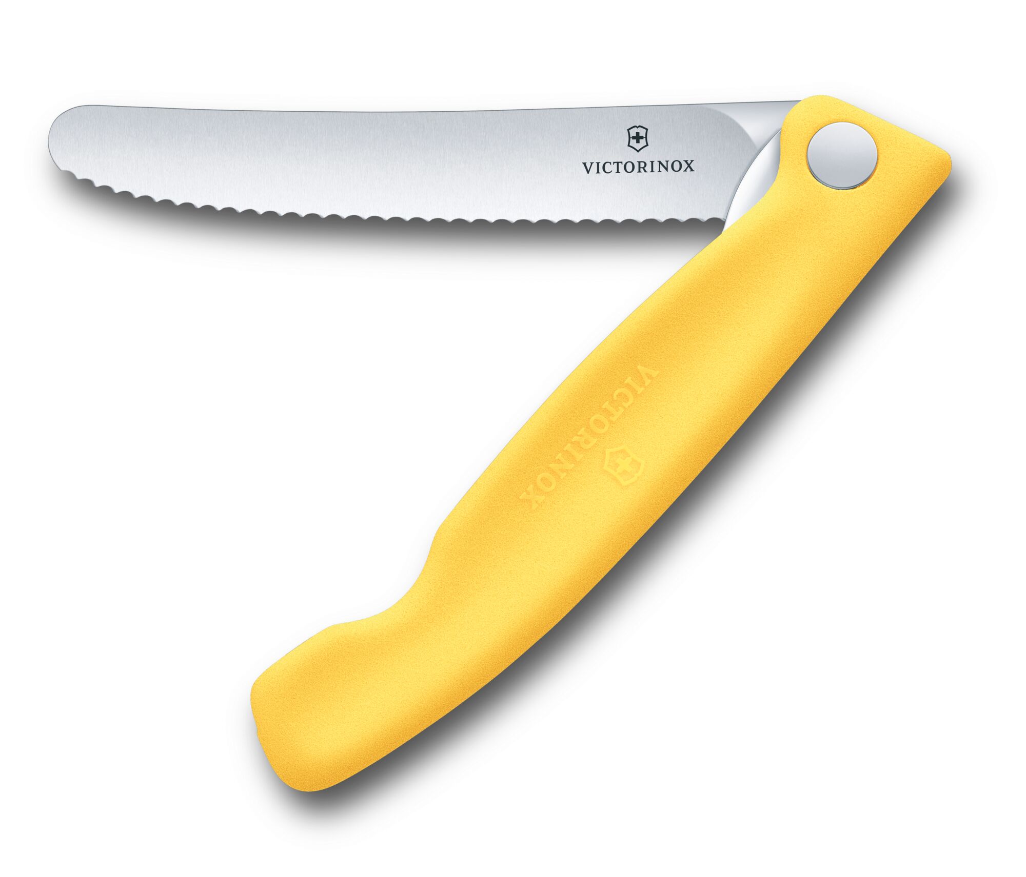 Victorinox Swiss Classic Picknickmesser Wellenschliff, gelb