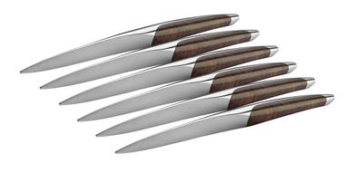 sknife Tafelmesser 6er Set Walnuss