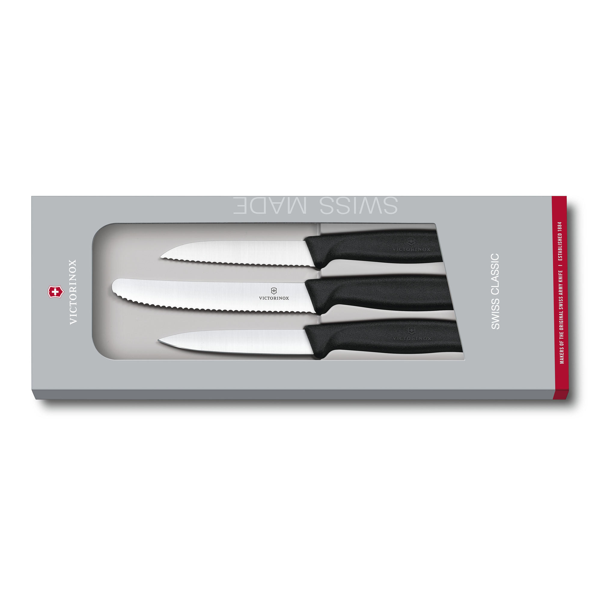 Victorinox Swiss Classic Gemüsemesser-Set, schwarz Victorinox Swiss Classic Gemüsemesser-Set, schwarz